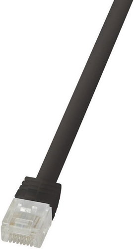 RJ45 Hálózati csatlakozókábel, CAT 6 U/UTP [1x RJ45 dugó - 1x RJ45 dugó] 10 m, fekete LogiLink CF209