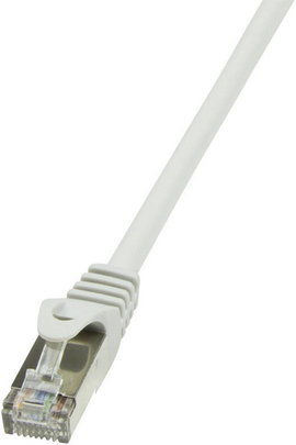 RJ45 Hálózati csatlakozókábel, CAT 5e SF/UTP [1x RJ45 dugó - 1x RJ45 dugó] 0,5 m, szürke LogiLink
