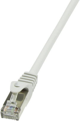 RJ45 Hálózati csatlakozókábel, CAT 5e F/UTP [1x RJ45 dugó - 1x RJ45 dugó] 0,5 m, szürke LogiLink