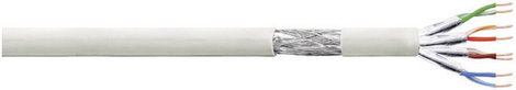Patchkábel, Cat 6 S/FTP 4 x 2 AWG 27 Szürke 100 m LogiLink