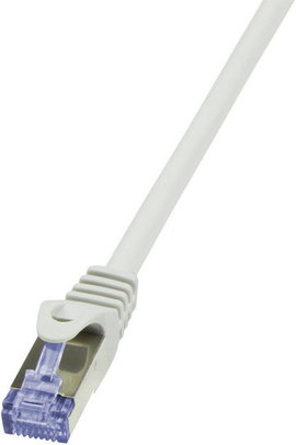 RJ45 Hálózati csatlakozókábel, CAT 6A S/FTP [1x RJ45 dugó - 1x RJ45 dugó] 1,5 m, szürke LogiLink