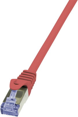 RJ45 Hálózati csatlakozókábel, CAT 6A S/FTP [1x RJ45 dugó - 1x RJ45 dugó] 1,5 m, piros LogiLink
