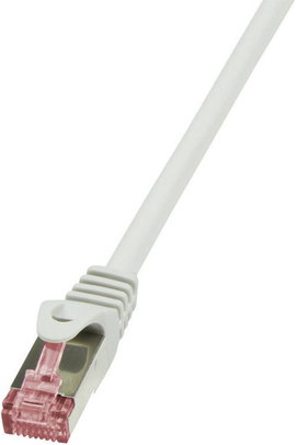 RJ45 Hálózati csatlakozókábel, CAT 6 S/FTP [1x RJ45 dugó - 1x RJ45 dugó] 0,25 m, szürke LogiLink