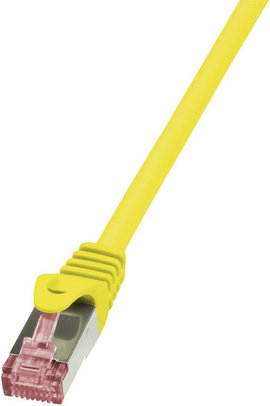 RJ45 Hálózati csatlakozókábel, CAT 6 S/FTP [1x RJ45 dugó - 1x RJ45 dugó] 3 m, sárga LogiLink