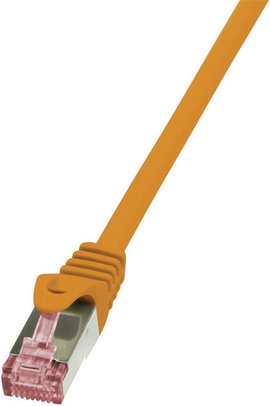 RJ45 Hálózati csatlakozókábel, CAT 6 S/FTP [1x RJ45 dugó - 1x RJ45 dugó] 1,5 m Narancs LogiLink