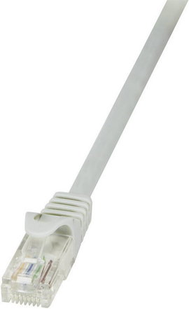 RJ45 Hálózati csatlakozókábel, CAT 6 U/UTP [1x RJ45 dugó - 1x RJ45 dugó] 0,25 m, szürke LogiLink