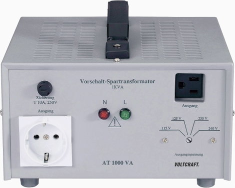 Hálózati feszültség átalakító, leválasztó transzformátor 115/230 V 1000W-ig AT-1000 NV