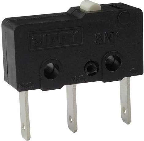 Mikrokapcsoló 250 V/AC 6 A 1 x BE/(BE) Zippy SM1-N6S-00B0-Z Nyomó 1 db