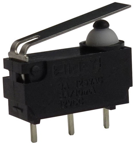 Mikrokapcsoló 12 V/DC 3 A 1 x BE/(BE) Zippy DW-N3S-01P0D-Z Nyomó 1 db
