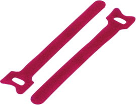 Tépőzár kábelkötegelő kötegeléshez, bolyhos és horgos fél (H x Sz) 240 mm x 16 mm, piros KSS MGT-240