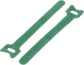 Tépőzár kábelkötegelő kötegeléshez, bolyhos és horgos fél (H x Sz) 135 mm x 12 mm, zöld KSS MGT-135G