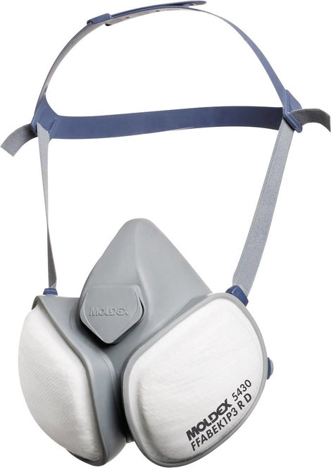Moldex Félmaszk, CompactMask 5430 Szűrőosztály/Védelmi fok: FFA1B1E1K1P3 R D 1 db 2. kép