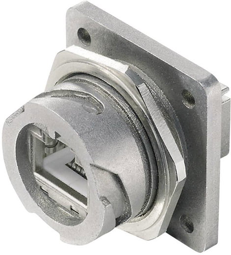 STX V1 RJ45 peremes készlet fém változat, 1 csatlakozóaljzat, beépíthető Pólus: 8P8C STX V1 fém Tele