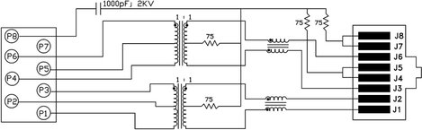 MagJack 10/100Base-TX 4 beépíthető csatlakozó aljzat, 8P8C, vízszintes, BEL Stewart Connectors SI-60 2. kép