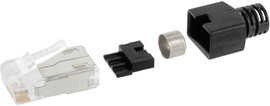 RJ45 moduláris csatlakozó dugó, egyenes, CAT6, 8P8C, BEL Stewart Connectors SS-39200-006