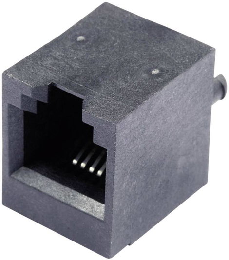 RJ11 beépíthető csatlakozó aljzat, 6P4C, függőleges, BEL Stewart Connectors SS65600-002F