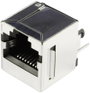 RJ45 beépíthető csatlakozó aljzat, 10P8C, függőleges, BEL Stewart Connectors SS65100-022F bélyegkép