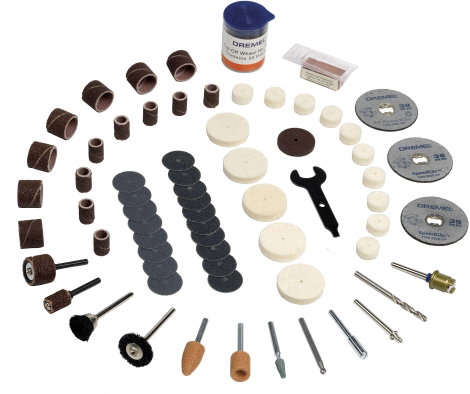 Dremel fúró és csiszoló tartozék készlet 100 db-os