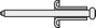 Popszegecs, DIN 7337, 4 X 8 mm, 10 részes bélyegkép
