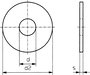 Toolcraft horganyzott acél alátét, M3 DIN 9021, 100 db 3. bélyegkép