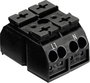 Szigetelt sorkapocsblokk 2 pólusú, 0,5 - 4 mm² 32A, fekete, WAGO 862-1552 bélyegkép