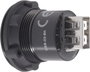 Beépíthető USB aljzat, USB 2.0 aljzat B, USB 2.0 aljzat A, Tru Components USB-03-BK 2. bélyegkép