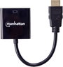 HDMI - VGA átalakító adapter, 1x HDMI dugó - 1x VGA aljzat, fekete, Manhattan 2. bélyegkép