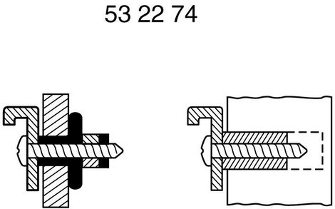 PB Fastener 331360 Vakanya EPDM 1 db 2. kép