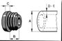 PB Fastener 085 0150 699 03 Lamellás dugó Lemezvastagság (max.) 2 mm Polietilén Fekete 1 db 3. bélyegkép