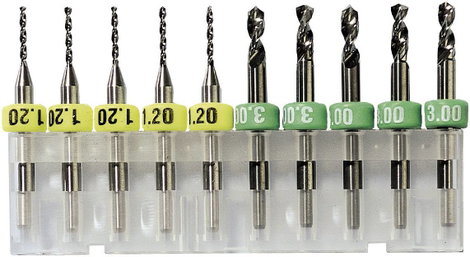 Keményfém fúró 0,9 mm 10 db, Bungard