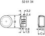 Lyukfedő dugó 23,2x10,3 mm 2. bélyegkép