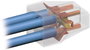 Vezetékösszekötő 3 vezetékes, 2,5 - 6 mm² 41A, átlátszó/piros, 1 db, WAGO 773-173 2. bélyegkép