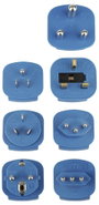 Konnektor átalakító adapter készlet, 7 adapterrel, fekete/kék, Brennenstuhl 1508160 5. bélyegkép