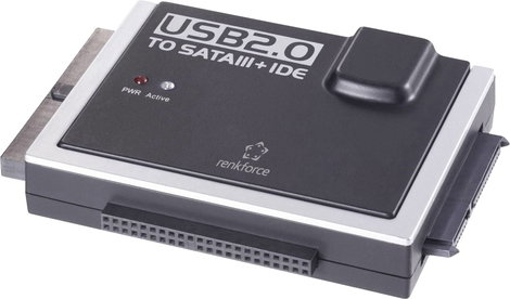 USB 2.0 - IDE+SATA konverter, Renkforce