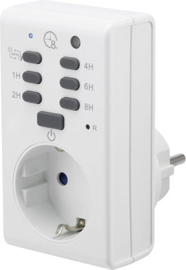 Digitális napi kapcsolóóra dugaljjal, visszaszámláló funkcióval, 1800 W, IP20, Renkforce 1289333