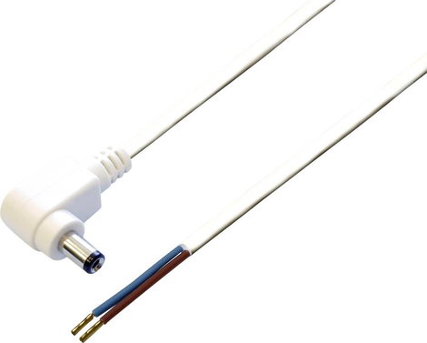 Kisfeszültségű csatlakozóvezeték - 5.5 mm/2.1 mm, 2m, BKL Electronic 072091