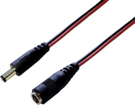 Kisfeszültségű hosszabbítókábel - 5.5 mm2.1 mm5.5 mm2.5 mmBKL Electronic3 m1 db