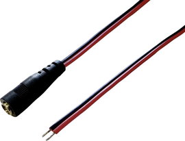 Kisfeszültségű csatlakozóvezeték - 5.5 mm5.5 mm2.1 mmBKL Electronic2 m1 db