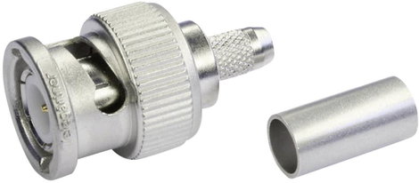 BNC csatlakozó Dugó, egyenes 75 Ω Telegärtner J01002A0030 1 db