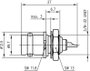 BNC csatlakozó Alj, beépíthető, függőleges 50 Ω Telegärtner J01001A1219 1 db 2. bélyegkép