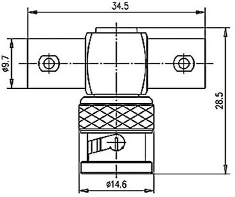 BNC adapter BNC dugó - BNC aljzat BNC aljzatTelegärtnerJ01005A12381 db 2. kép