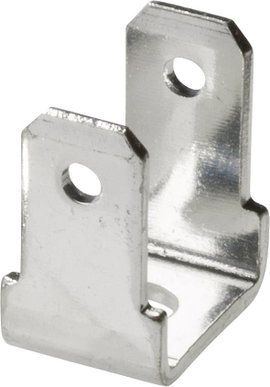 Dugaszoló csúszósaru dugó 2,8 mm/0,8 mm 90°/90° szigeteletlen, fémes Vogt Verbindungstechnik 381790.