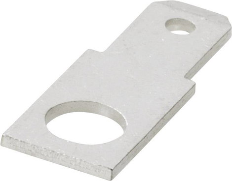 Dugaszoló csúszósaru, 6,3 mm / 0,8 mm 180° szigeteletlen, fémes Vogt Verbindungstechnik 3859.67