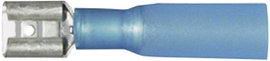 Lapos csúszósaru hüvely 6,3 x 0,8 mm, szigetelt, kék, vízálló, Vogt Verbindungstechnik 3906h