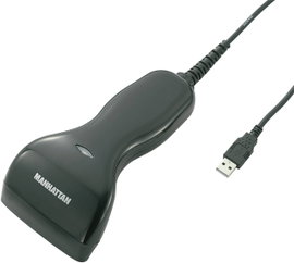 1D USB-s kézi vonalkód olvasó szkenner CCD Manhattan 401517