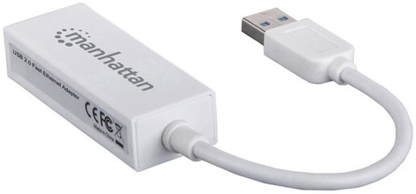 USB-s Ethernet hálózati adapter 100 Mbit/s Manhattan Fast Ethernet adapter USB 2.0 4. kép