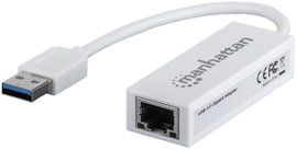 USB-s Ethernet hálózati adapter 1000 Mbit/s Manhattan Gigabit Ethernet Adapter USB 3.0