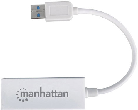 USB-s Ethernet hálózati adapter 1000 Mbit/s Manhattan Gigabit Ethernet Adapter USB 3.0 2. kép