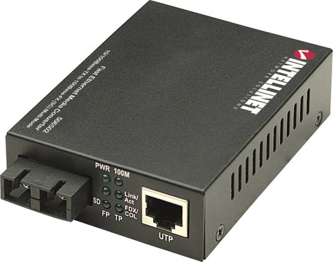 Fast Ethernet médiakonverter, Intellinet 100 Mbit/s Intellinet 506502