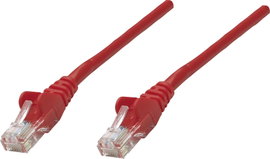 RJ45-ös patch kábel, hálózati LAN kábel CAT 5e U/UTP [1x RJ45 dugó - 1x RJ45 dugó] 0.50 m Piros Inte